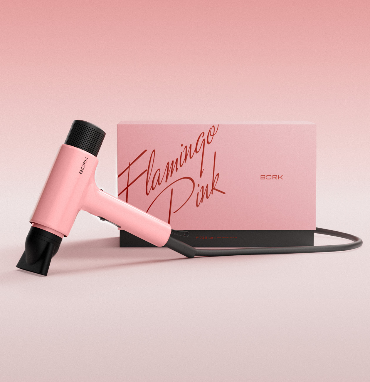Фен-стайлер F732 Flamingo Pink BORK