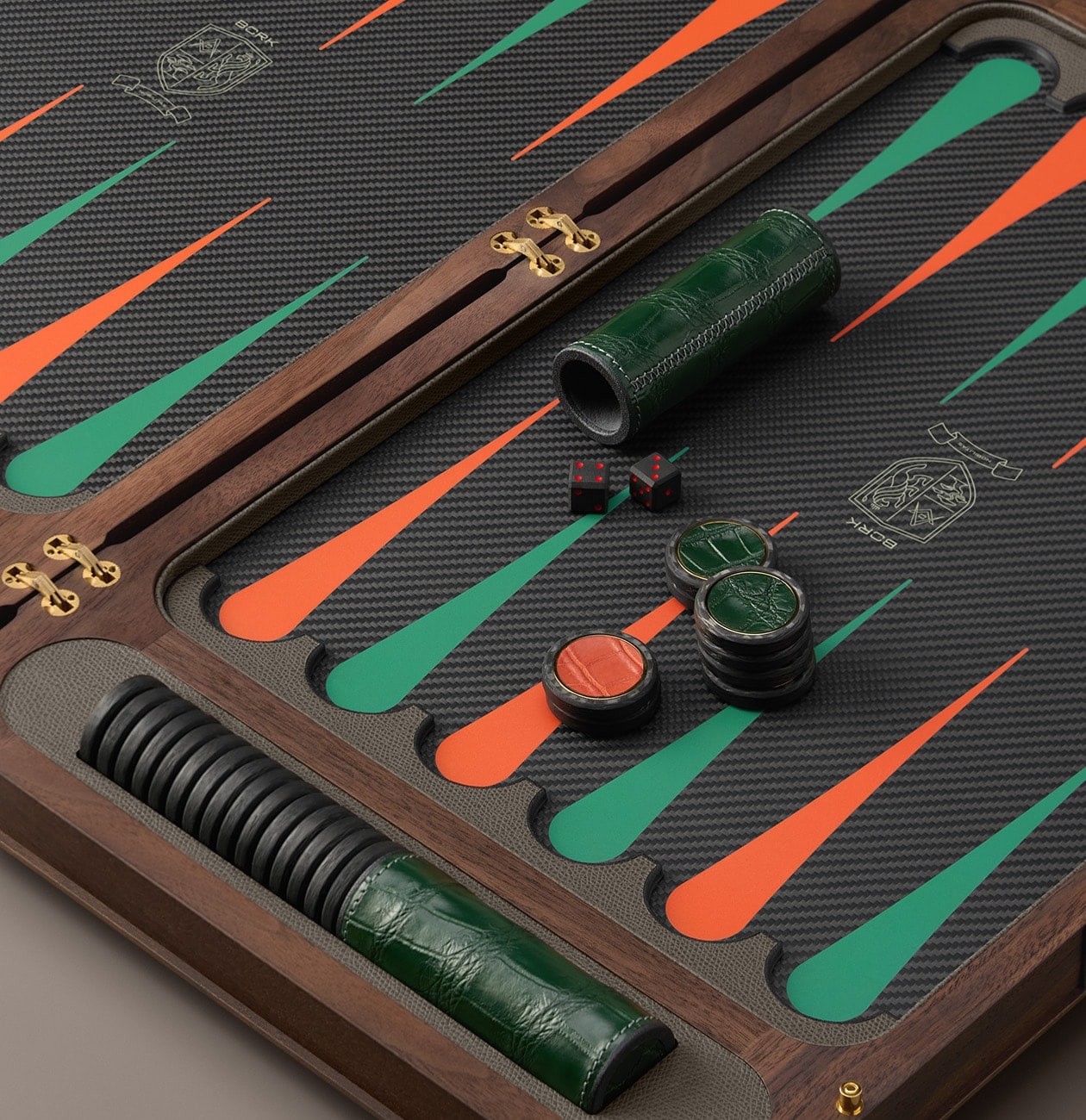 Набор для игры в нарды HS823 Croco BORK