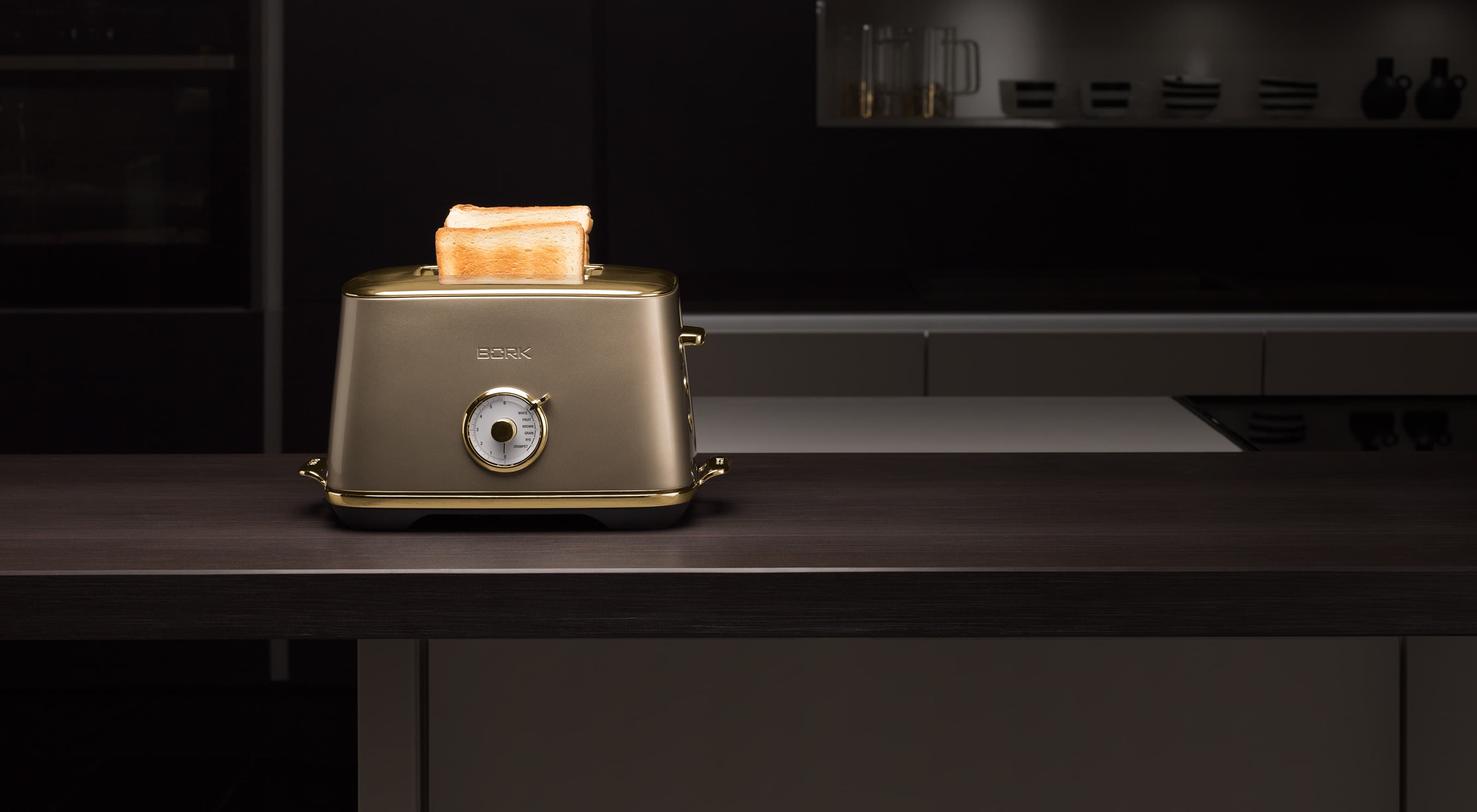 Тостер BORK T703 ch Gold — официальный онлайн-бутик БОРК Тостер BORK T703 ch Gold — купить в официальном интернет-магазине БОРК